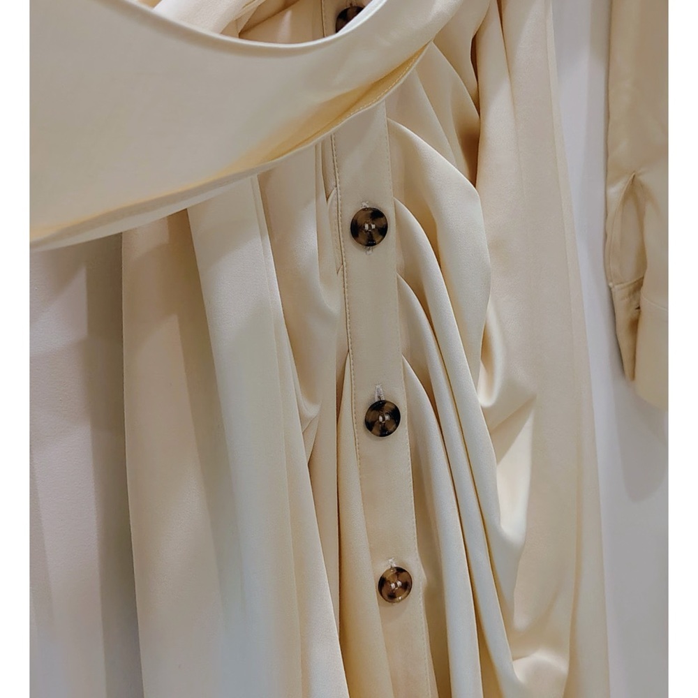 Antonio Melani Roxanne Natural Tie Waist Shirt Dress NWT - Picture 5 of 8